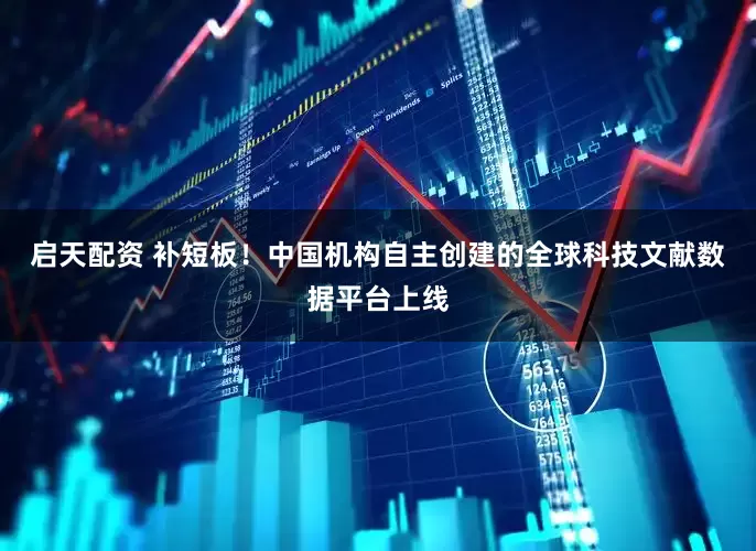 启天配资 补短板！中国机构自主创建的全球科技文献数据平台上线